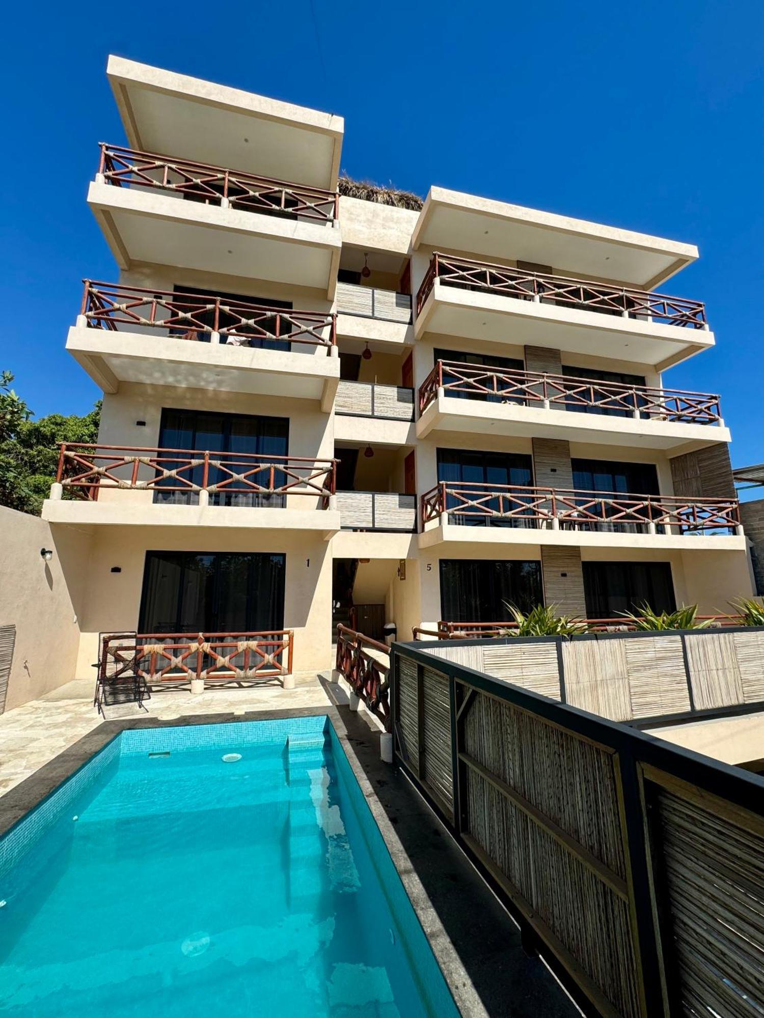 Casa Zianda - Amplios Apartamentos Con Vista Al Mar - A 7 Minutos Caminando De Playa Zicatela Brisas de Zicatela Exterior photo